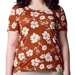 NWT Simply Vera Vera Wang Print Relaxed Fit Tee